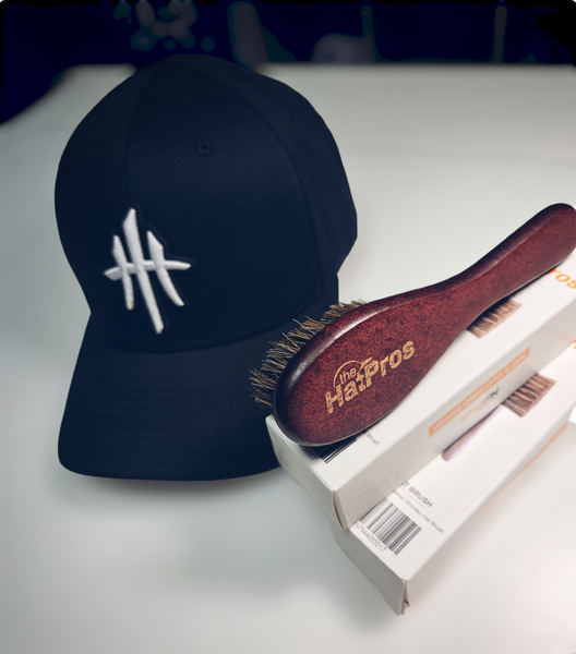 Hat Pros Hat & Clothing Brush with Wooden Handle
