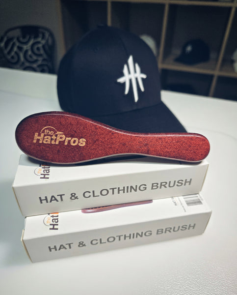 Hat Pros Hat & Clothing Brush with Wooden Handle