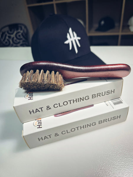Hat Pros Hat & Clothing Brush with Wooden Handle