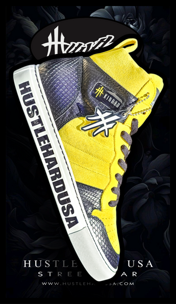 "HUSTLEHARDUSA" Custom Graphic Sole Tag