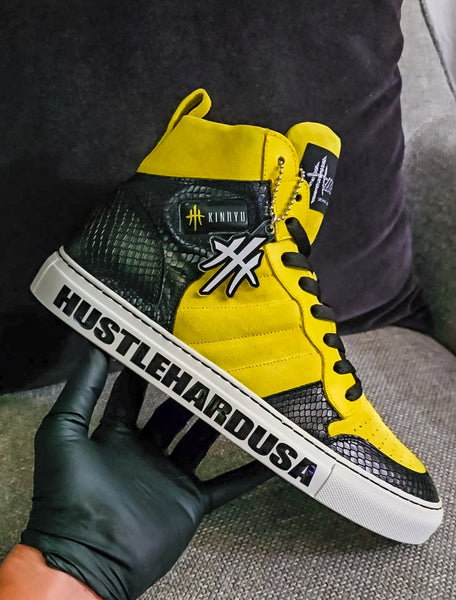 "HUSTLEHARDUSA" Custom Graphic Sole Tag