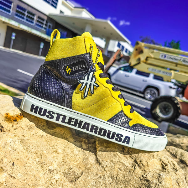 "HUSTLEHARDUSA" Custom Graphic Sole Tag