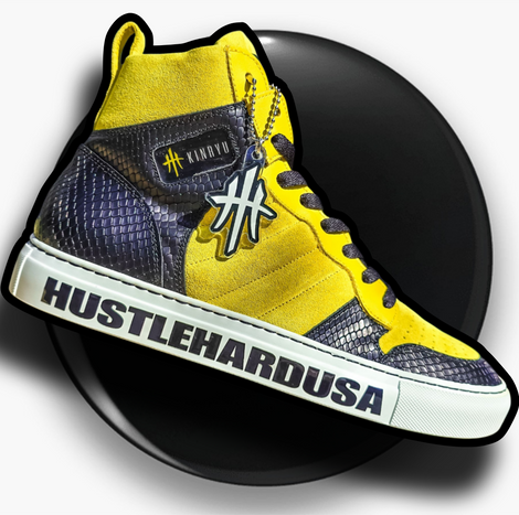 HUSTLER Custom Leather Sneakers (Men &amp; Women)