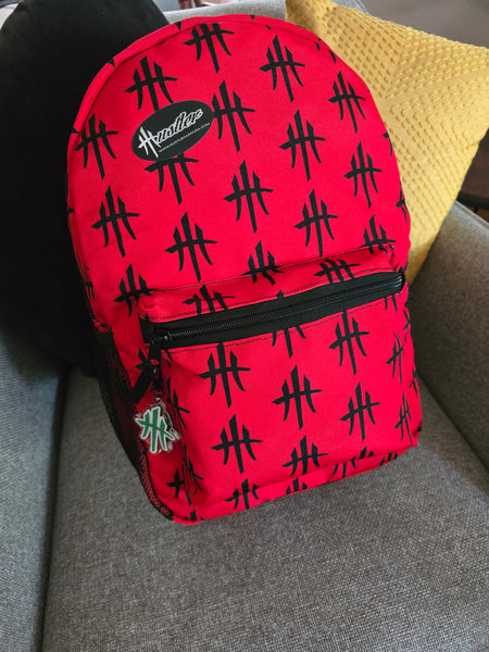 HustleHardUSA RED/BLACK HUSTLER Backpack