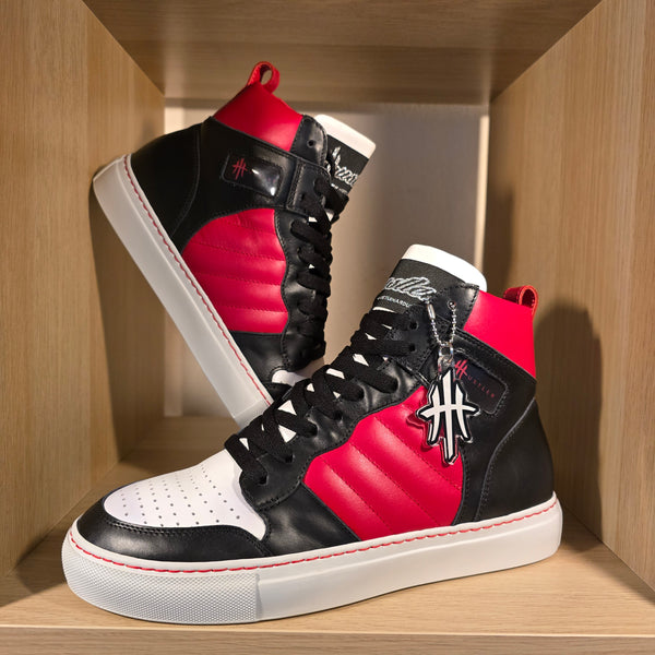 HustleHardUSA "HUSTLER No.6" All Leather Custom High Top Sneaker