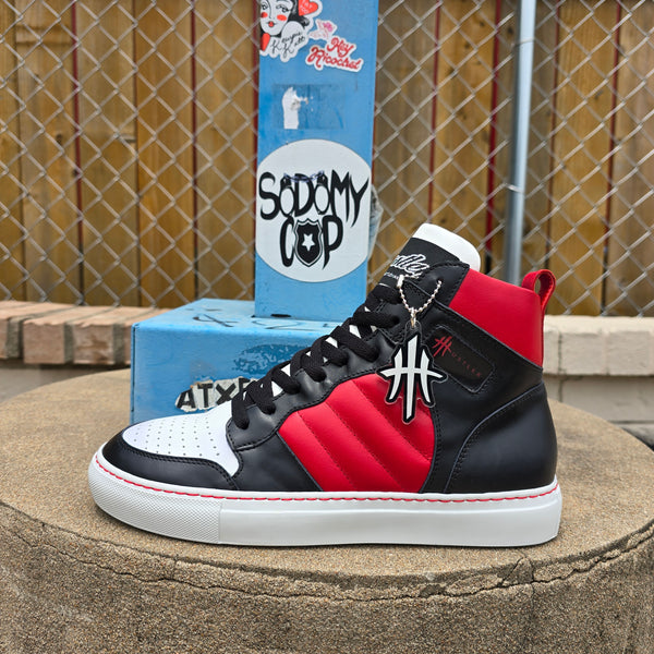 HustleHardUSA "HUSTLER No.6" All Leather Custom High Top Sneaker