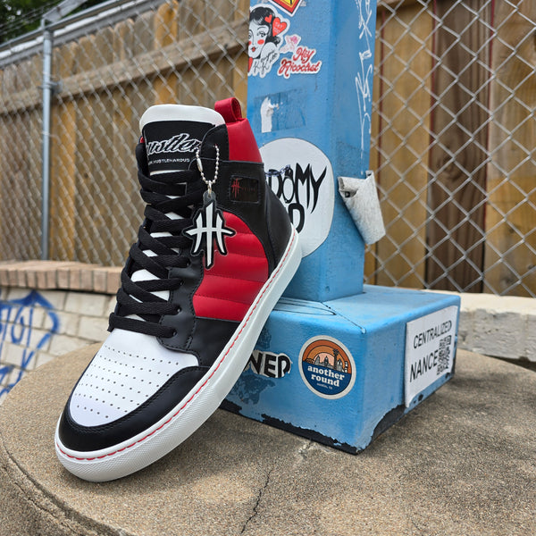 HustleHardUSA "HUSTLER No.6" All Leather Custom High Top Sneaker