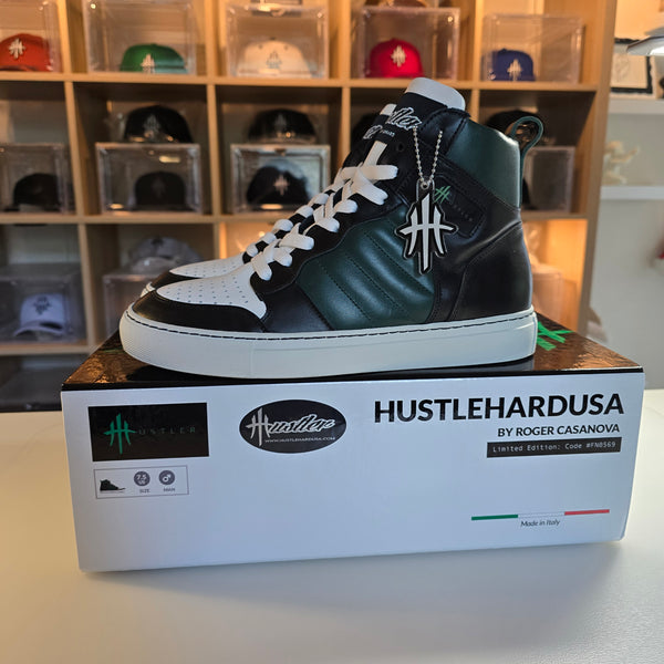 HustleHardUSA "Hustler No. 8" Custom High Top Sneaker