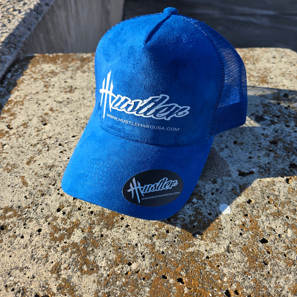 HustleHardUSA BOI BLU HUSTLER Suede Cap