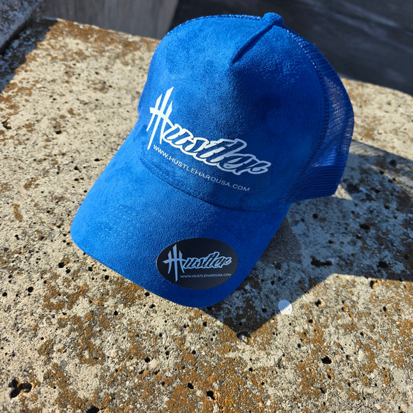 HustleHardUSA BOI BLU HUSTLER Suede Cap