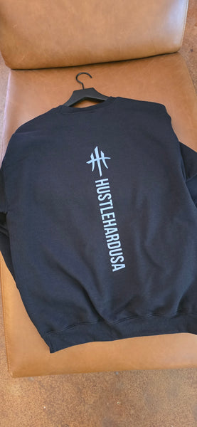 HustleHardUSA "WE DEM BOYZ - HOLD UP!" Black Sweatshirt