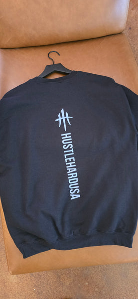 HustleHardUSA "WE DEM BOYZ - HOLD UP!" Black Sweatshirt