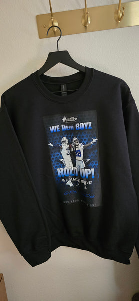 HustleHardUSA "WE DEM BOYZ - HOLD UP!" Black Sweatshirt