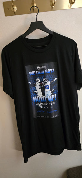 HustleHardUSA "WE DEM BOYZ - HOLD UP!" BLACK Bella+Canvas Tri-blend Tee