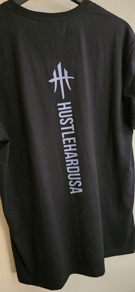 HustleHardUSA "WE DEM BOYZ - HOLD UP!" BLACK Bella+Canvas Tri-blend Tee