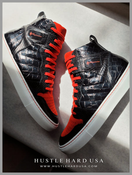 HustleHardUSA "RONIN" Custom Leather Sneakers (Samurai Line)