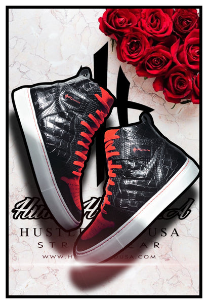 HustleHardUSA "RONIN" Custom Leather Sneakers (Samurai Line)