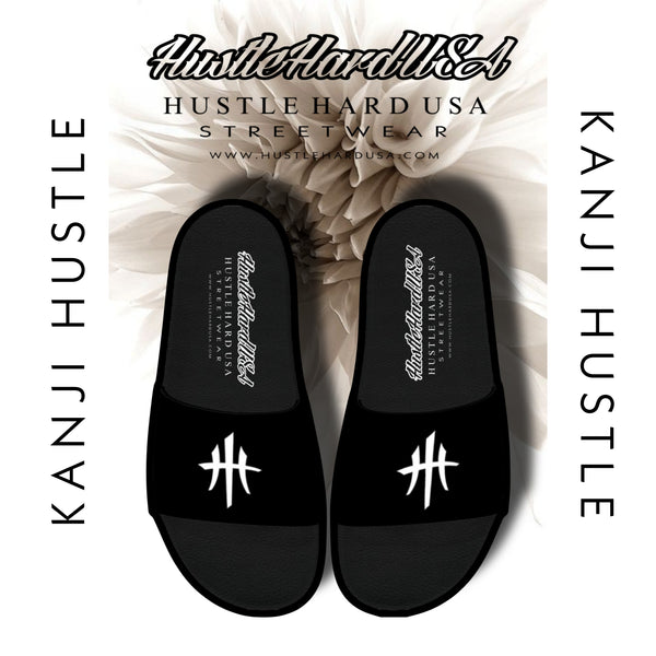 HustleHardUSA "SLIDE HUSTLE" CUSTOM SLIDES (MEN'S PURCHASlNG LINK)