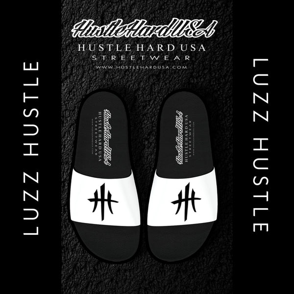 HustleHardUSA "SLIDE HUSTLE" CUSTOM SLIDES (MEN'S PURCHASlNG LINK)