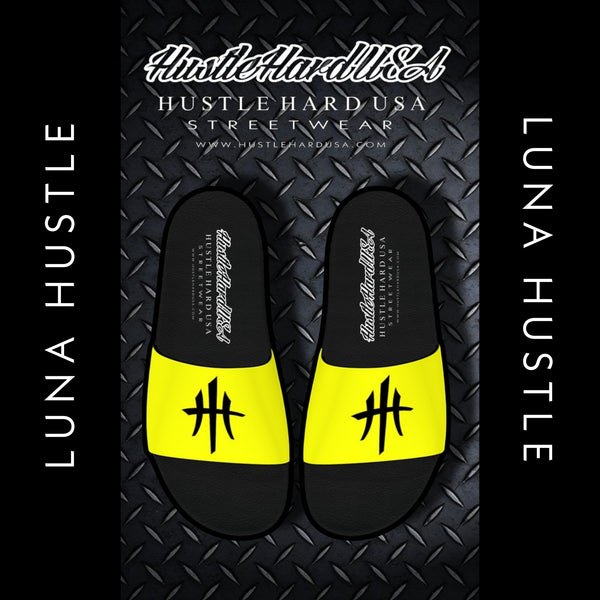 HustleHardUSA "SLIDE HUSTLE" CUSTOM SLIDES (MEN'S PURCHASlNG LINK)