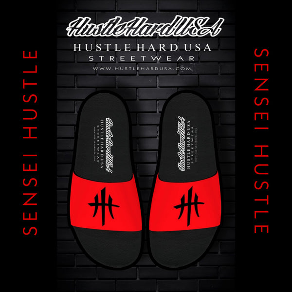 HustleHardUSA "SLIDE HUSTLE" CUSTOM SLIDES (MEN'S PURCHASlNG LINK)