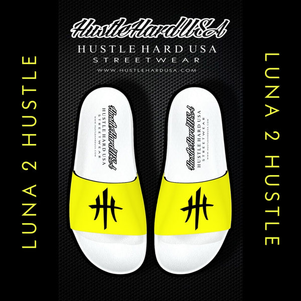 HustleHardUSA "SLIDE HUSTLE" CUSTOM SLIDES (MEN'S PURCHASlNG LINK)