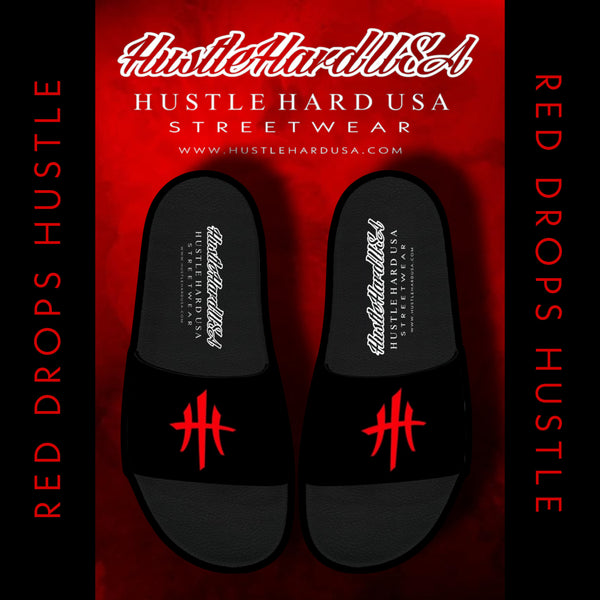 HustleHardUSA "SLIDE HUSTLE" CUSTOM SLIDES (MEN'S PURCHASlNG LINK)