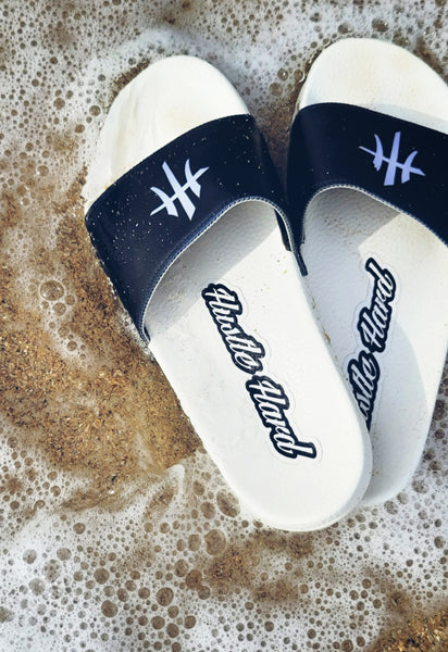 HustleHardUSA "SLIDE HUSTLE" CUSTOM SLIDES (MEN'S PURCHASlNG LINK)