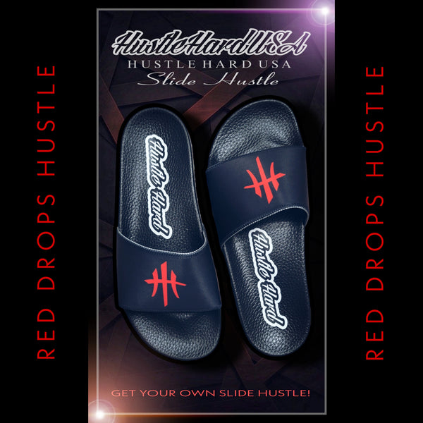 HustleHardUSA "SLIDE HUSTLE" CUSTOM SLIDES (MEN'S PURCHASlNG LINK)