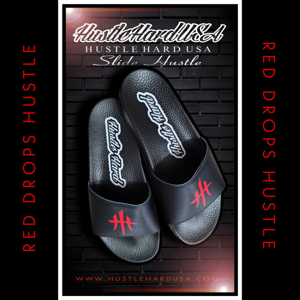 HustleHardUSA "SLIDE HUSTLE" CUSTOM SLIDES (MEN'S PURCHASlNG LINK)