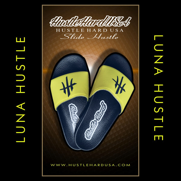 HustleHardUSA "SLIDE HUSTLE" CUSTOM SLIDES (MEN'S PURCHASlNG LINK)