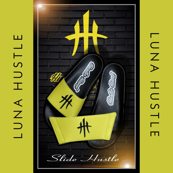 HustleHardUSA "SLIDE HUSTLE" CUSTOM SLIDES (MEN'S PURCHASlNG LINK)