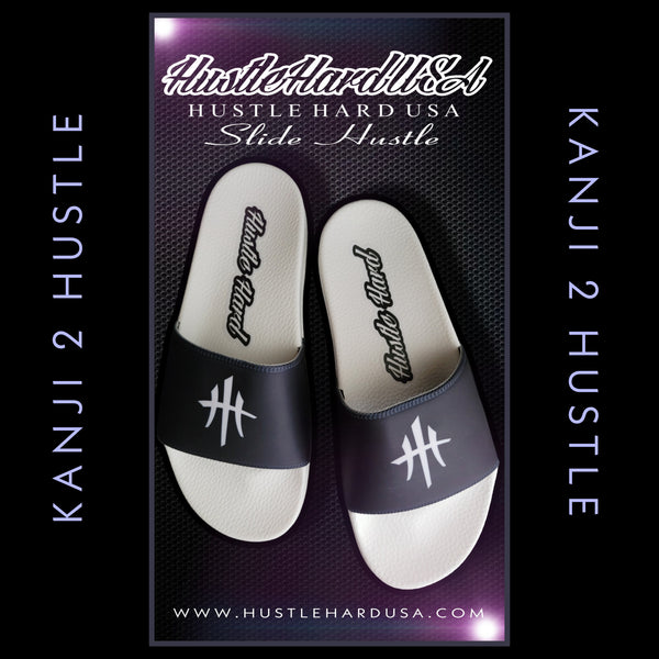 HustleHardUSA "SLIDE HUSTLE" CUSTOM SLIDES (MEN'S PURCHASlNG LINK)