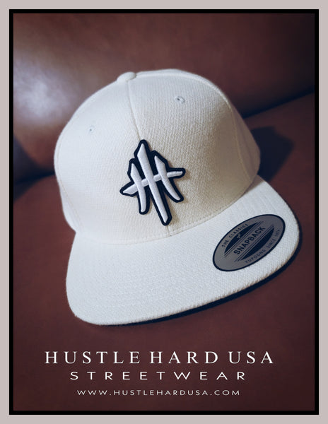 HustleHardUSA Melton Wool Lid (Cream)