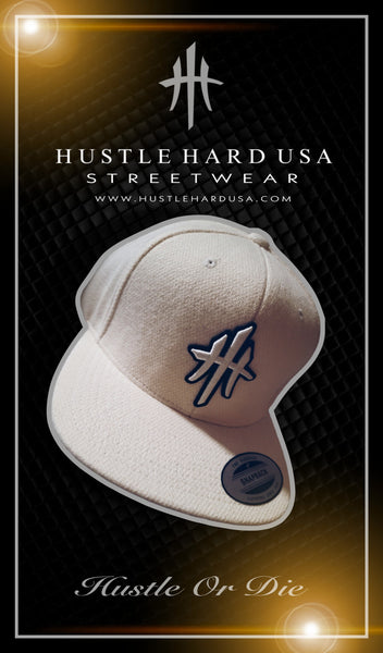 HustleHardUSA Melton Wool Lid (Cream)