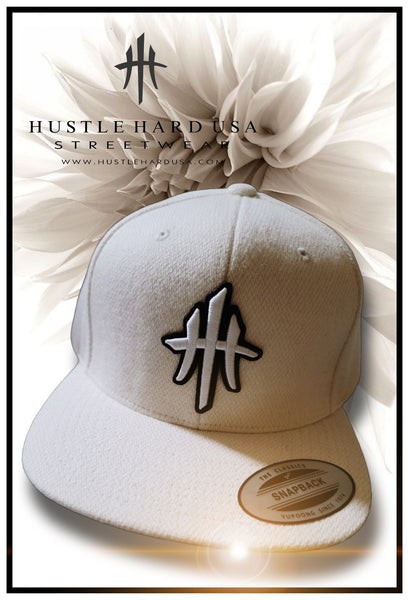 HustleHardUSA Melton Wool Lid (Cream)