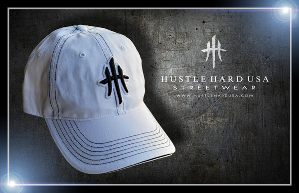 HustleHardUSA Unstructured Workout Lid (Dad Hat)