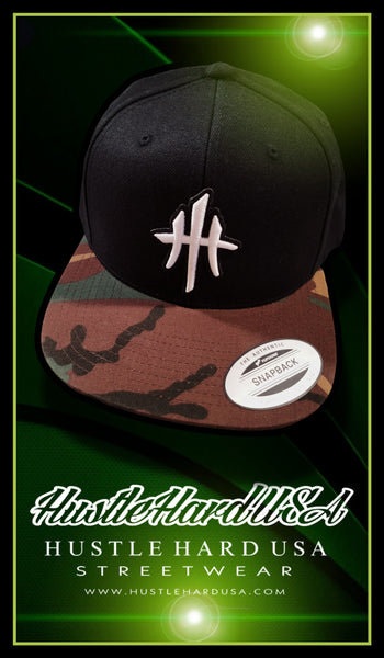 CAMO-HUSTLE SNAPBACK