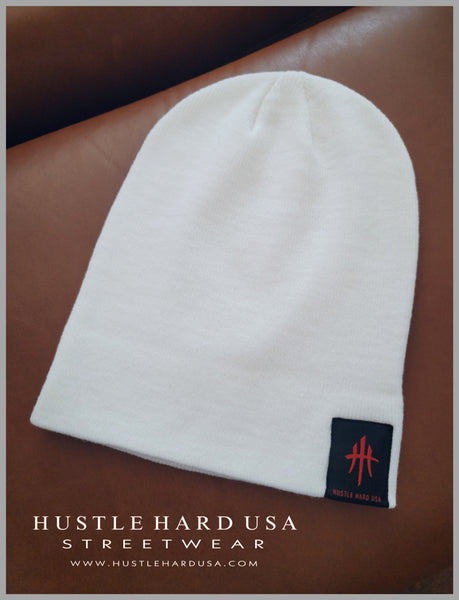 HustleHardUSA Custom Knit Beanie