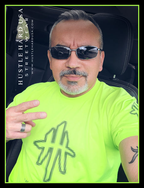 The HustleHardUSA LIME GREEN NFTee