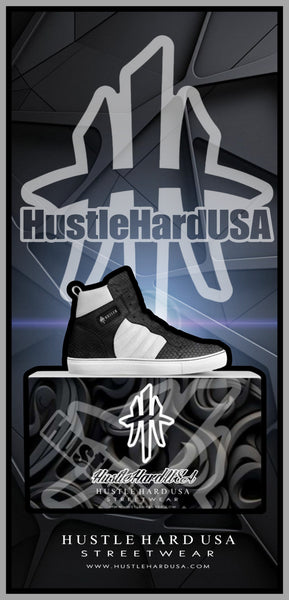 HustleHardUSA Classic PANDA HUSTLER Custom HighTop