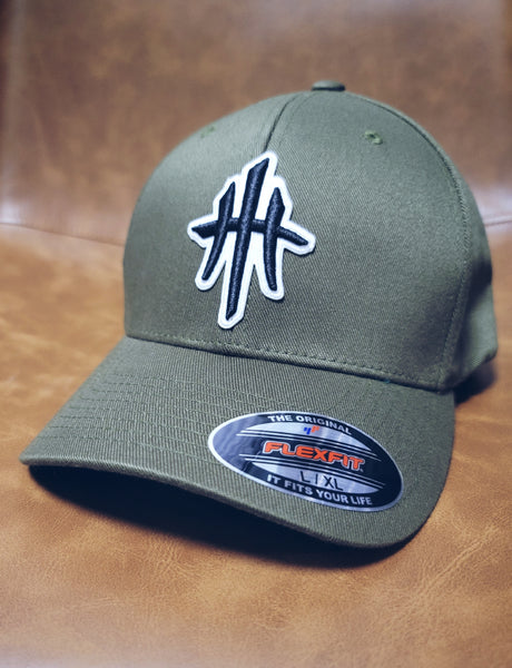 HustleHardUSA OD Green Fitted Lid