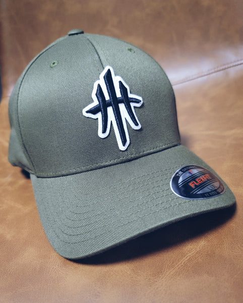 HustleHardUSA OD Green Fitted Lid