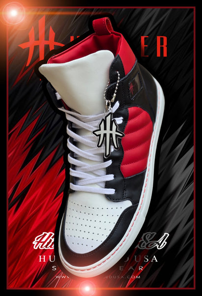 HustleHardUSA "HUSTLER No.6" All Leather Custom High Top Sneaker