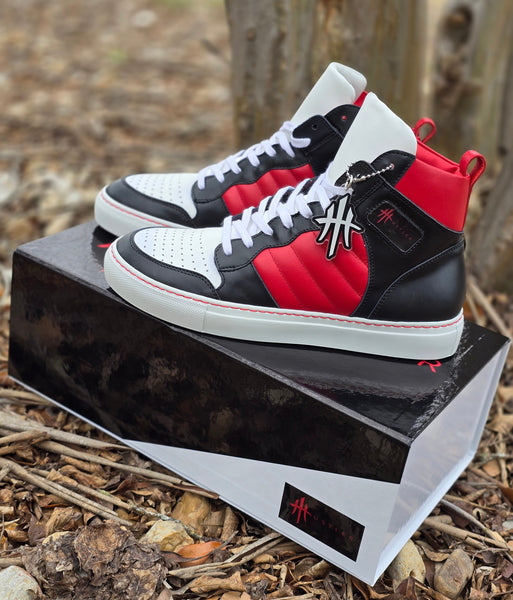 HustleHardUSA "HUSTLER No.6" All Leather Custom High Top Sneaker