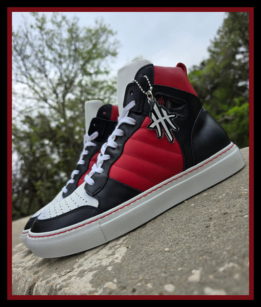 HustleHardUSA "HUSTLER No.6" All Leather Custom High Top Sneaker