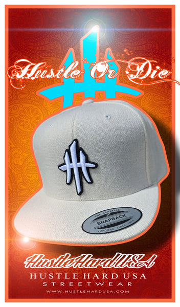 HustleHardUSA Melton Wool Lid (Cream)