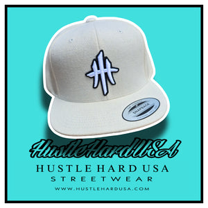 HustleHardUSA Melton Wool Lid (Cream)