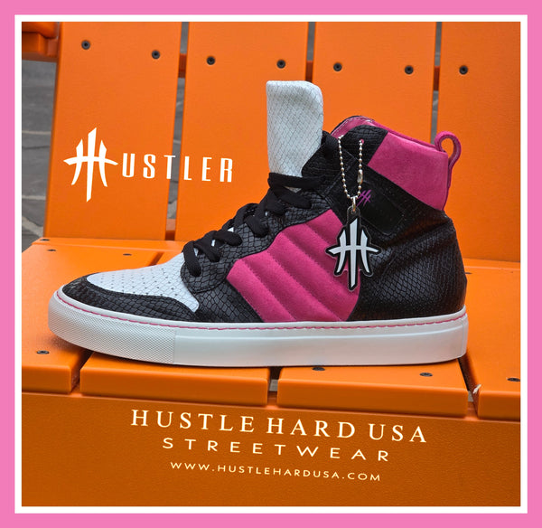 HustleHardUSA "HUSTLER No.7" All Leather Sneaker