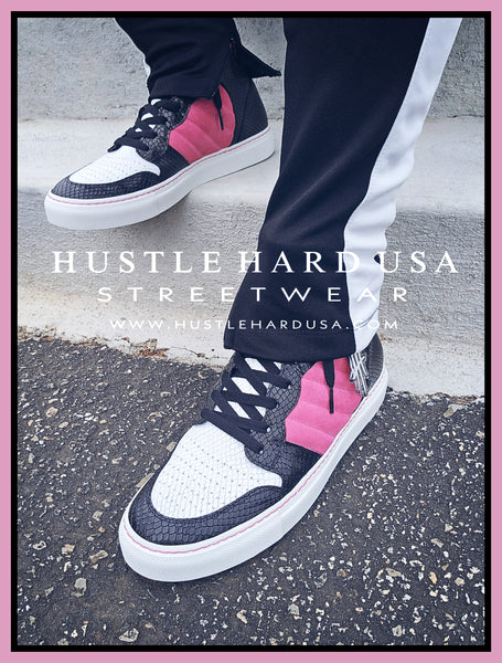 HustleHardUSA "HUSTLER No.7" All Leather Sneaker